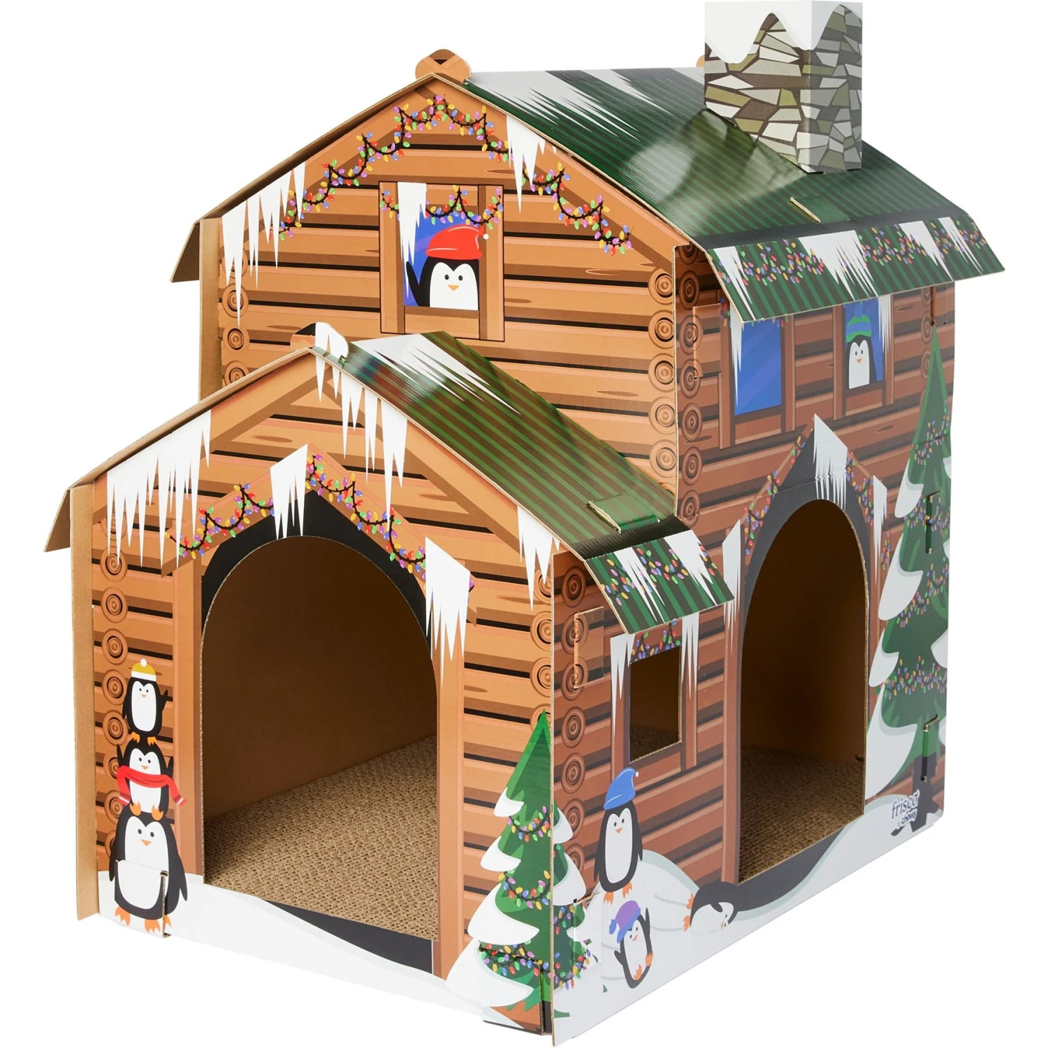 Frisco Holiday Log Cabin Cardboard Cat House & Frisco Holiday Santa's Workshop Cardboard Cat House Frisco Holiday Log Cabin Cardboard Cat House & Frisco Holiday Santa's Workshop Cardboard Cat House -Frisco Pet Hub 986198 PT1. AC SS1800 V1698257738
